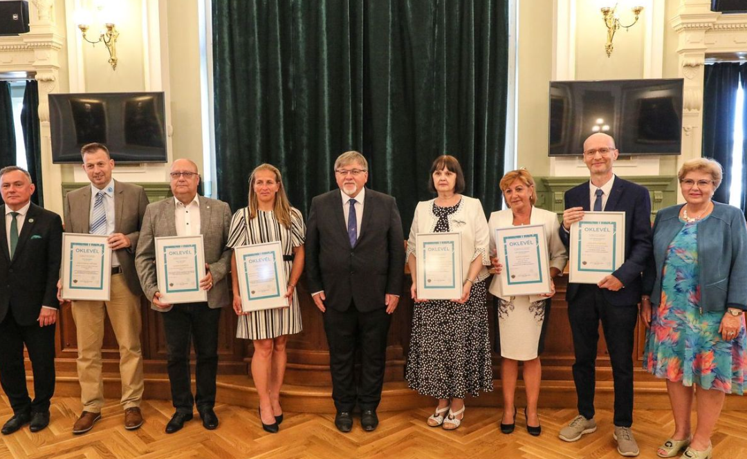 Győr oktatásügyéért díjátadó